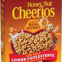 Honey Nut Cheerios Cereal, Limited Edition Heart Shapes, Affirmations Box, Heart Healthy, Gluten Free, Family Size, 18.8 oz GreenCircle Certified: Certified Environmental Facts Label, BB 08-21-26