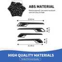 RAZPOY Carbon Fiber Inner Door Handle Bowl Covers Trim Compatible with Chevy Silverado & GMC-Sierra 2022-2024 UP