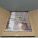 Vintage Framed Olive Tree Canvas Wall Art, Neutral Botanical Pictures Wall Decor, Rustic Potted Plant Paintings Prints, Organic Modern Farmhouse Artwork for Living Room Bedroom 16x24 Inch