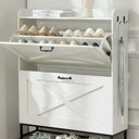 Bush Furniture Key West Small 2 Shelf Bookcase in Pure White Oak, Compact Home Organizer, Vertical Storage Solution, Bookshelf for Office or Living Room