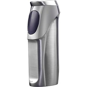 JOBON USB Electronic Torch Lighter, Rechargeable Electric Touch Screen Sensing Triple Jet Blue Flames Lighter - No Gas Included (White Nickel)