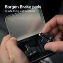 Borgen 2 Pairs Bike Brake Pads, Bicycle Brake Pads Compatible with Tektro TRP Bicycle Brakes Pads Suitable for Auriga, Orion, Gemini, Draco/Hylex, Hywire