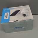 ANRAN 4K Solar Security Camera Outdoor Wireless-360 PTZ, 8MP Color Night Vision, Battery-Powered WiFi Camera with PIR Detection, 2-Way Audio, No Wiring Needed, Compatible with Alexa (4K White-1pcs)