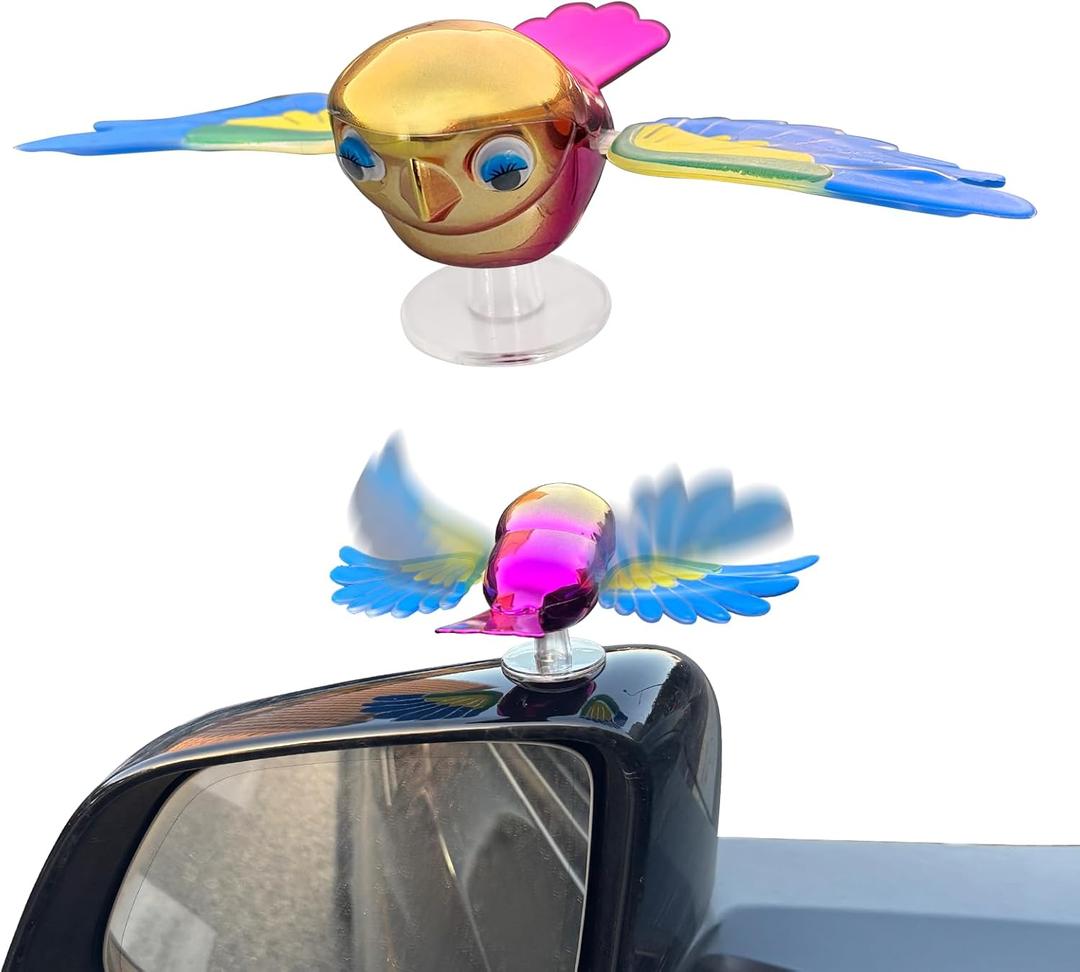 Flying Bird Decoration with Wings Flapped in The Wind, Pasted onto Car Motorcycle Bicycle Helmet Hat Clothing, Car Decals Clothing Hat Accessories Rear View Mirror Decorations, 1 PCS