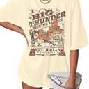 Magical Shirt for Women Magic Kingdom Shirts Oversized Graphic Short Sleeve T-Shirt Casual Holiday Vacation Tee Tops Size 2XL