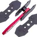 Brake Caliper Press Tool with Extra 2PCS Steel Plates, Car Wheel Caliper Piston Spreader Tool, 360 Degree Swing Ratchet Brake Wrench Tool, Brake Caliper Hanger (1PC)