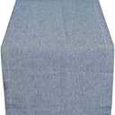 Yourtablecloth Chambray Table Runner (Blue, 14 x90), Blue 
