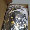 6P Lights Up Hanging Ghosts Halloween Decorations Outdoor(Purple & Orange), Timer, IP65 Waterproof, Battery Operated Halloween Lights with Witch Hats, Holiday Decorations for Patio Garden