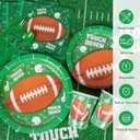 DECORLIFE Football Party Supplies Kits Serves 24, Football Themed Plates and Napkins Includes Tablecloths, Cups for Football Birthday Party totally 169 PCS