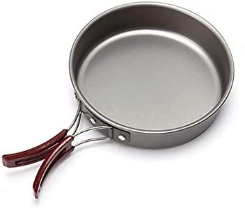 AIROKA Aluminum alloy Non-Stick Medium Frying Pan with Folding Handle for Outdoor Camping Picnic Hiking