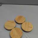 4 Pack Wooden Carafe Lids, Wooden Replacement Lid (2.75 ID, 3.15 OD), Lid Only, Carafe Not Included, for Party and Tea and Juice Carafes
