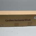MR.DANCE 2" Cordless Faux Wood Blinds for Indoor Windows, Embossed Design, 32"W x 64"H