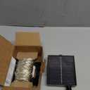 Solar String Lights, 1Pack 72ft 200LED 8 Modes White Solar Fairy Lights, Waterproof Copper Wire Fairy Lights Outdoor for Deck Yard Wedding Party Decor (White)