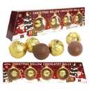 Hollow Chocolatey Balls, Individually Wrapped Candy, Christmas Stocking Stuffer Gift, 1.41 Ounces (8 Total Pieces)