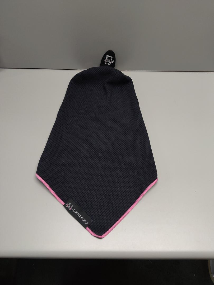 Double-D Golf Magnetic Golf Towel Supporting Breast Cancer Research