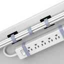 Under Desk Cord Management Straps, Adhesive-Backed Heavy-Duty Reusable Mounting Straps, Cable Management, Self Adhesive Hook and Loop Strap Set, for Large Cord Bundles, Power Strips & Devices