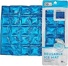 Jacent Reusable Ice Pack Mat, Flexible 30-Cube Gel Freezer Sheet for Coolers, Lunch Bags, Food Storage & Outdoor Use, Jumbo 12 x 9.5 Inch Pack Of 2