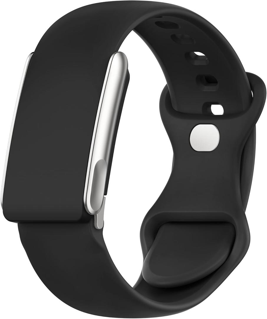 Sport Band Compatible with Whoop 5.0 Bands Strap for Men Women, Soft Silicone Adjustable Waterproof Replacement Wristbands for Whoop 5.0 One, Peak and Life [Not for Gen 4] (Black)