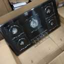 Gas Cooktop 36 Inch, 5 Burner Gas Stove Top Built-in Propane Stove Stainless Steel, NG/LPG Dual Fuel Auto Ignition Propane Cooktop, Thermocouple Protection