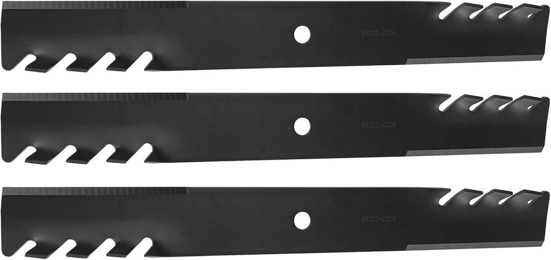 ASAPE High-Performance Lawn Mower Blade Fit for Husqvarna for Schiller for Gravely 1520842 5020842 1520842S for Bobcat 2722543-03 112111-03 112243-03 (Set of 3)