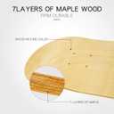 Maple Skateboard Decks Double Tail Skateboard Light Decks Free Skateboard Grip Tape, 5 Pcs