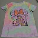 CM C&M WODRO Magical Kingdom Shirt Baby Girl Magic Castle Bow Tie-Dye T-Shirt Kids Fairy Tale Short Sleeve Summer Tee Tops(Tie-Dye 3,2-3 Years)