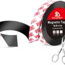 DTLHCNCT Magnetic Tape - 16 ft x 1 inch Magnet Strip Tape Roll with Strong Adhesive Backing,Magnetic Strip for Kitchen, Office, School Organization, Whiteboards,Fridge(0.07" Thick)