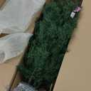 National Tree Company Pre-Lit Artificial Slim Christmas Tree, Green, Tiffany Fir, White Lights, Includes Stand, 7.5 Feet