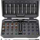 DISEN 43 in 1 Ratcheting Screwdriver Set with 58-Tooth Handle & Magnetic Pickup, 40 S2 Steel Bits Long/Short, Professional Repair Kit for Electronics, Computer, Furniture,Bike, Ideal Gift for Men