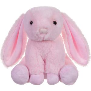 Apricot Lamb Toys Plush Pink Bunny Rabbit Stuffed Animal with Fluffy Soft Ears (Pink Bunny, 8 Inches)