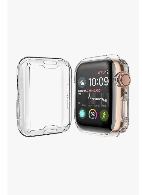 [2Pack] JULK 40mm Case for Apple Watch New SE 3 (2025) / Series 6 / Series 5 / Series SE/Series 4 Screen Protector, Overall Protective Soft Case TPU HD UltraThin Cover for iWatch, 2 Transparent