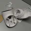 Eave Mount with Power Cable for Floodlight Cam Wired Plus/Pro, Google Nest Cam,Blink Floodlight Cam with 20ft Charging Cable Adapter, No Junction Box Need-(2in1 Plug in Mount&Cord Set) (White)