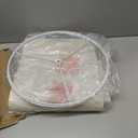 White lamp shades,linen lamp shade,lampshades set of 2 with 2 lamp shade harp,drum lamp shades for table lamps,15" Top X 15" Bottom X 12" H,Spider Fitter, Easy Assembly Required (Beige)