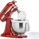 5 Quart Stainless Steel Mixing Bowl With Handle and Lid - Compatible with KitchenAid 4.5-5 QT Tilt-Head Stand Mixers (Classic & Artisan Series), Replacement Bowl for Models K45, K45SS, KSM150, KSM75