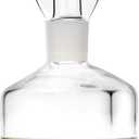 HAIZEEN 5 ounce / 150 ml Glass All-Purpose Cruet, Glass Oil Decanter and Cruet (Square 5 OZ)