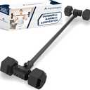 Dumbbell to Barbell Converter, Barbell Bar, Adjustable Barbell, Transform Dumbbells to a Barbell, Adjustable to 200 lb Capacity