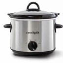 Crockpot Manual 3-Quart Slow Cooker Silver