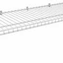 ClosetMaid Wire Shelf Kit with Hardware, 3 Ft. Wide, for Pantry, Closet, Laundry, Utility Storage, White Vinyl Finish