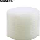 Maxtek 25 Pack Slim Clear Transparent Round Clam Shell CD DVD Case Holder with Lock, Single Disc Capacity