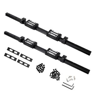 300mm/ 11.81 inch HGR20 Linear Guide kit,2pcs 300mm hgr20 Linear Rail with 4pcs HGH20CA Carriage Block and End Stop Block