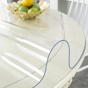 Deep Dream 2.0mm Thick 48 Inches Clear Round Table Protector, Round Table Cover, Tablecloth Protector, Table Protector for Dining Room Table & Office