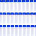 Twdrer 50PCS 5ml Plastic Graduated Vial Tube with Screw Caps,Small Test Sample Bottles Tubes Container with Lid