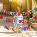 2 x Watch Out Middle School Here I Come Banner Back to School Decorations for Classroom Back to School Supplies Middle School 1st Day of Middle School Decorations Welcome to Middle School Decoratoins