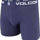 5 x Volcom Mens Boxer Briefs 5-Pack - Cotton Stretch Ultra Soft Fly-Front Boxer Brief Underwear (L, 36-38)