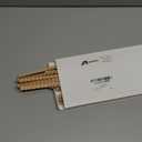 24 Pcs Decorative Beaded Wood Trim Half Wooden Beads Trim Molding 9.84 Inch Unfinished 3D Cute Decorative Bead Pearl Wood Molding for Home DIY Craft Wall Furniture Door Mirror Cabinet(25 mm)