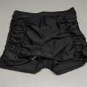 Women's Tankini Bikini Bottom High Waist Swim Shorts Briefs Shirred Tankini Bottom Sport Swimwear S-XXXL (10-12, Black2) L