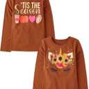 The Children's Place Kids' All Holidays,Birthdays Long Sleeve Graphic T-Shirts,2 Pack (Large)