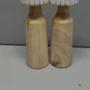 10 inch WOODEN CANDLE HOLDERS, SET OF 2