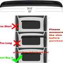 38inch 980mm Universal Sun Roof Wind Deflector, 1pcs Dark Smoke Auto Moon Sunroof Window Visor with Double Side Tape RN98