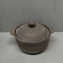 Natural Terracotta Casserole with Lids Clay Pots for Cooking, Unglazed Earthenware Rice Pots (T4-3.6QT)